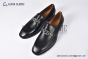 Christian Louboutin EquiswingBrushed Matte Black Calf Leather Loafers