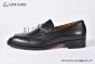 Christian Louboutin EquiswingBrushed Matte Black Calf Leather Loafers