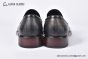Prada Red Saffiano Calfskin Loafers with Hot-stamped Prada logo