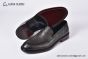 Prada Red Saffiano Calfskin Loafers with Hot-stamped Prada logo
