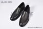 Prada Red Saffiano Calfskin Loafers with Hot-stamped Prada logo