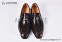 GUCCI Men's Brown Calfskin Loafers with Interlocking G