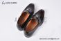 GUCCI Men's Brown Calfskin Loafers with Interlocking G