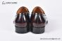 GUCCI Men's Brown Calfskin Loafers with Interlocking G