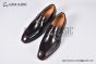 GUCCI Men's Brown Calfskin Loafers with Interlocking G