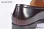 GUCCI Men's Brown Calfskin Loafers with Interlocking G