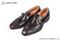 GUCCI Men's Brown Calfskin Buckle Loafers 