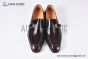 GUCCI Men's Brown Calfskin Buckle Loafers 