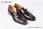 GUCCI Men's Brown Calfskin Buckle Loafers 