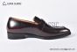 GUCCI Men's Brown Calfskin Buckle Loafers 