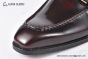 GUCCI Men's Brown Calfskin Buckle Loafers 
