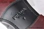 Prada Black Brushed Calfskin Loafers with the Iconic Enameled Metal Triangle Logo