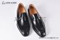 GUCCI Men's Black Calfskin Buckle Loafers 