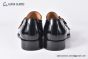 GUCCI Men's Black Calfskin Buckle Loafers 