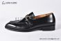 GUCCI Men's Black Calfskin Buckle Loafers 