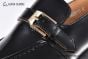 GUCCI Men's Black Calfskin Buckle Loafers 