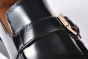 GUCCI Men's Black Calfskin Buckle Loafers 