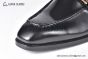 GUCCI Men's Black Calfskin Buckle Loafers 
