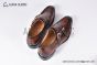 GUCCI Men's Brown Calfskin Buckle Loafers with GG
