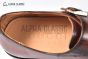 GUCCI Men's Brown Calfskin Buckle Loafers with GG