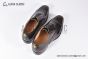 GUCCI Men's Brown Calfskin Lace-up Shoes with Brogue Details