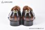 GUCCI Men's Brown Calfskin Lace-up Shoes with Brogue Details