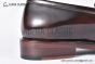 Prada Red Brushed Calfskin Loafers with the Iconic Enameled Metal Triangle Logo
