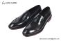 Prada Black Brushed Calfskin Loafers with the Triangle-embossed Logo