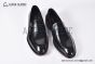 Prada Black Brushed Calfskin Loafers with the Triangle-embossed Logo