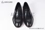 Prada Black Brushed Calfskin Loafers with the Triangle-embossed Logo