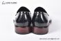 Prada Black Brushed Calfskin Loafers with the Triangle-embossed Logo