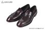 Prada Red Calfskin Loafers with the Iconic Enameled Metal Triangle Logo
