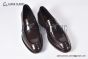 Prada Red Calfskin Loafers with the Iconic Enameled Metal Triangle Logo