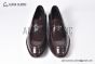 Prada Red Calfskin Loafers with the Iconic Enameled Metal Triangle Logo