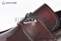 Prada Red Calfskin Loafers with the Iconic Enameled Metal Triangle Logo