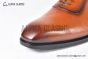 GUCCI Men's Brown Calfskin Lace-up Shoes with Interlocking G 