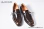 GUCCI Man's Dark Brown Calfskin Buckle Loafers  