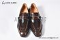 GUCCI Man's Dark Brown Calfskin Buckle Loafers  