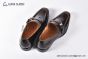 GUCCI Man's Dark Brown Calfskin Buckle Loafers  