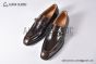 GUCCI Man's Dark Brown Calfskin Buckle Loafers  