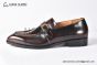 GUCCI Man's Dark Brown Calfskin Buckle Loafers  