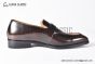 GUCCI Man's Dark Brown Calfskin Buckle Loafers  