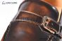GUCCI Man's Dark Brown Calfskin Buckle Loafers  