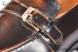 GUCCI Man's Dark Brown Calfskin Buckle Loafers  