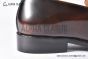 GUCCI Man's Dark Brown Calfskin Buckle Loafers  