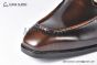 GUCCI Man's Dark Brown Calfskin Buckle Loafers  