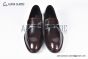 Prada Red Brushed Calfskin Loafers with the Logo-engraved Enameled Metal Bit Ornament