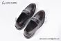 Prada Red Brushed Calfskin Loafers with the Logo-engraved Enameled Metal Bit Ornament