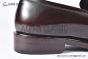 Prada Red Brushed Calfskin Loafers with the Logo-engraved Enameled Metal Bit Ornament