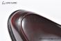 Prada Red Brushed Calfskin Loafers with the Logo-engraved Enameled Metal Bit Ornament